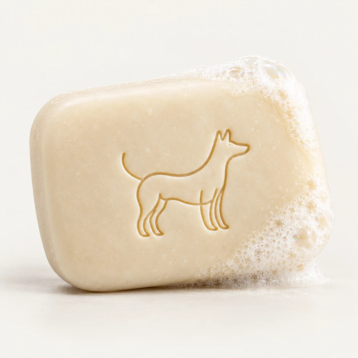 Mosey & Tuck shampoo and conditioning bar with a soft, creamy lather